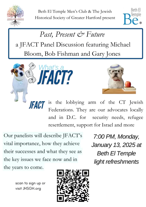 JFACT:  Past, Present & Future 7:00 PM, Monday, January 13, 2025