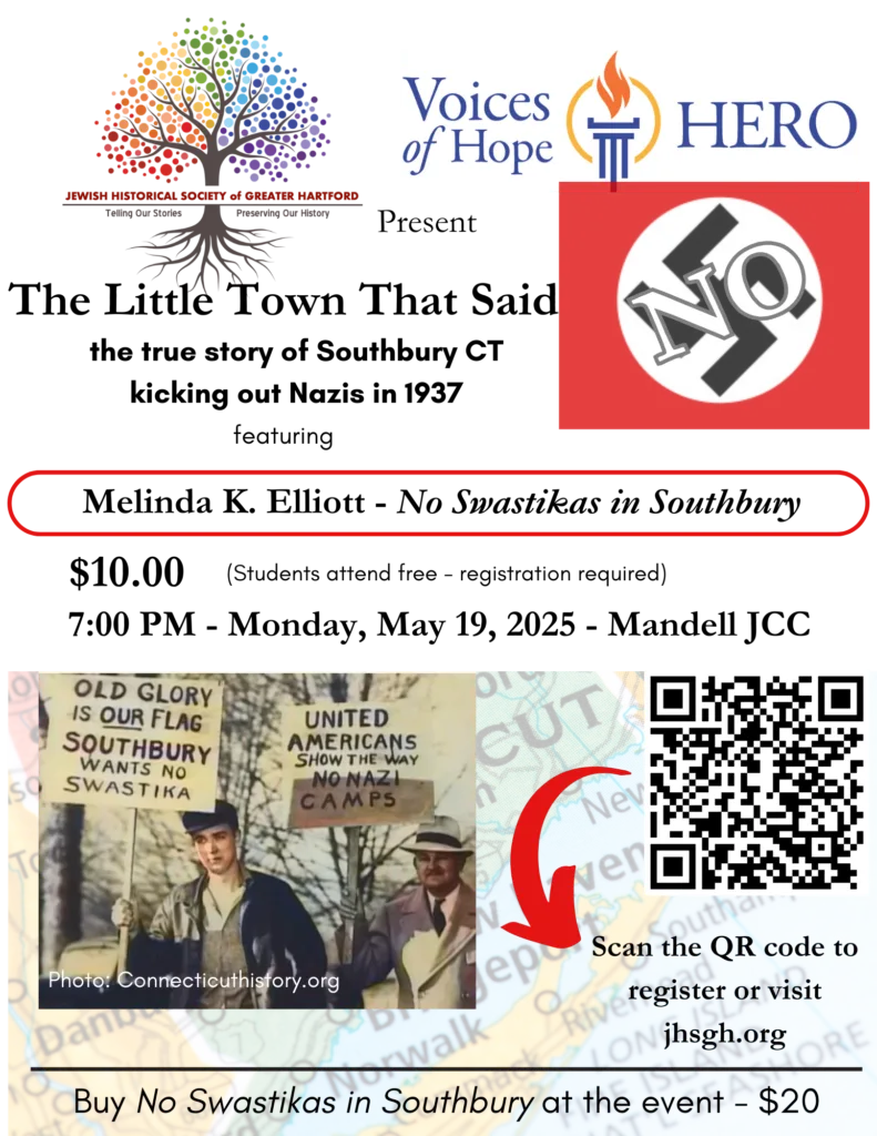 No Swastikas in Southbury Author Event