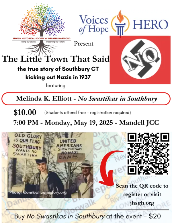 No Swastikas in Southbury Author Event